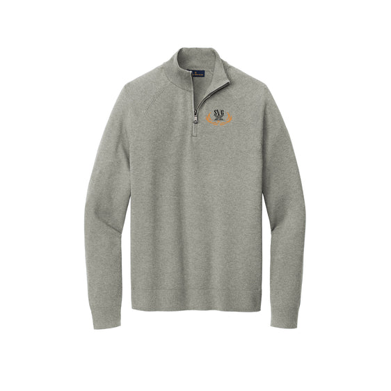 SVG C-D-J-R - Brooks Brothers® Cotton Stretch 1/4-Zip Sweater