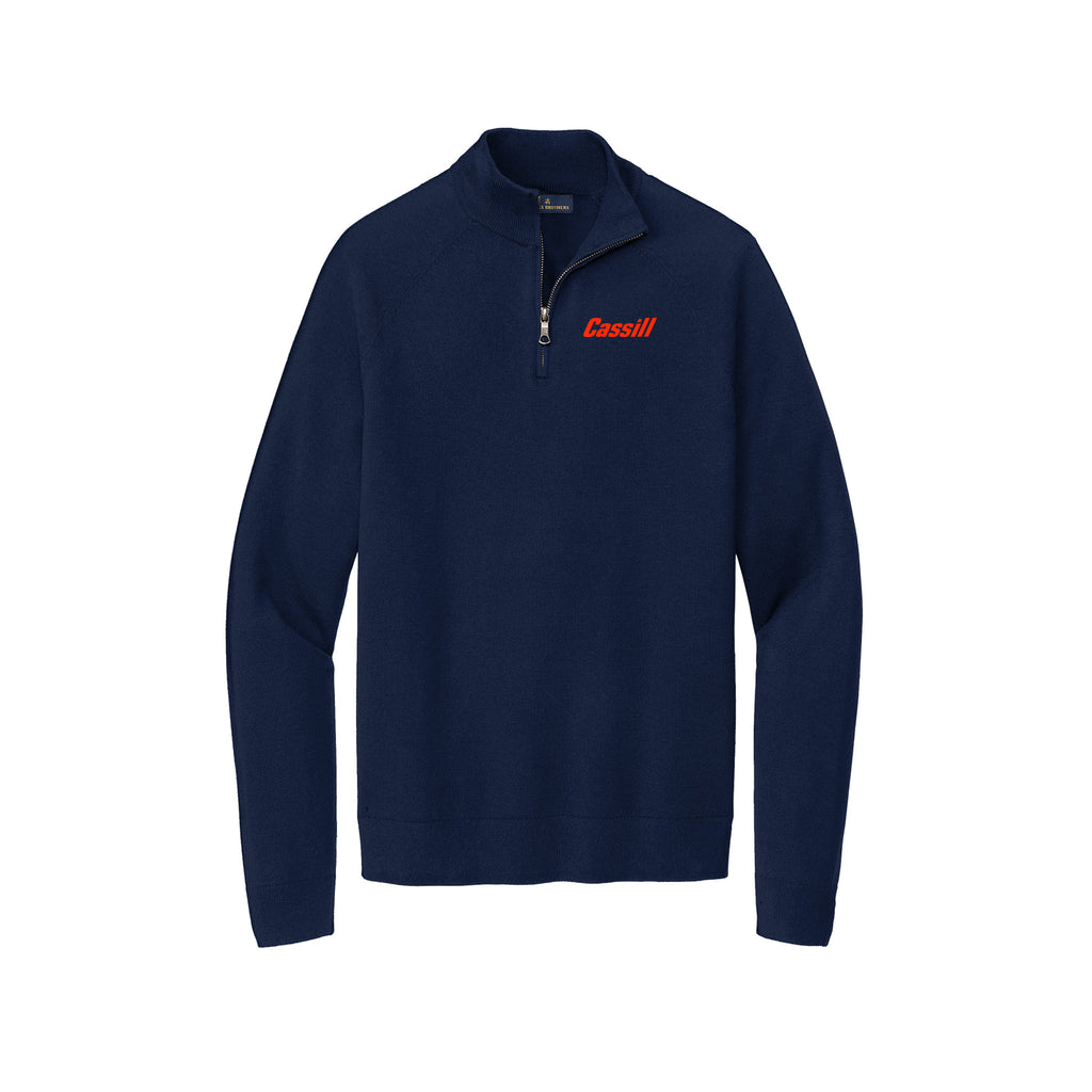 Cassill - Brooks Brothers® Cotton Stretch 1/4-Zip Sweater