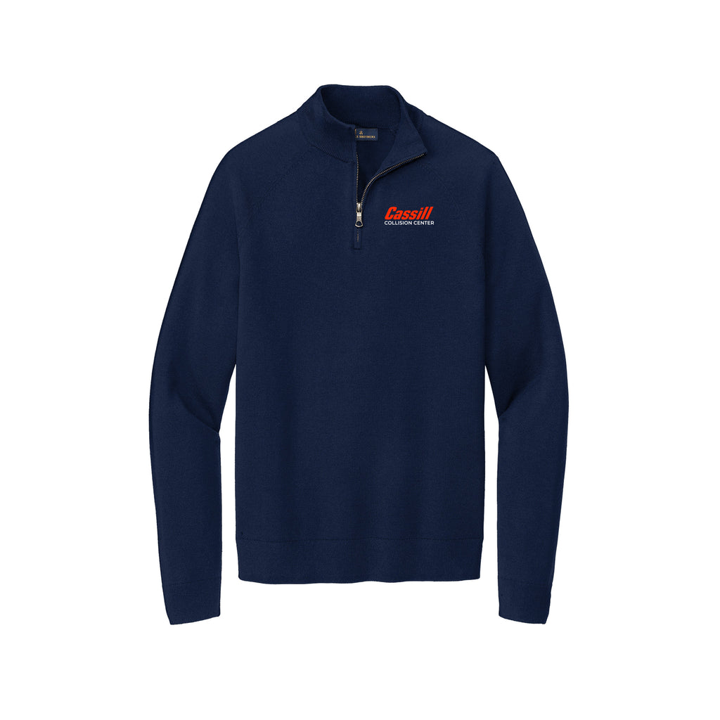 Cassill - Brooks Brothers® Cotton Stretch 1/4-Zip Sweater