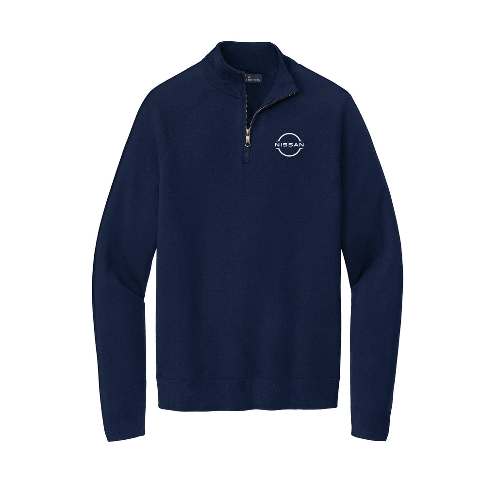 Gray Daniels Auto Family - Brooks Brothers® Cotton Stretch 1/4-Zip Sweater