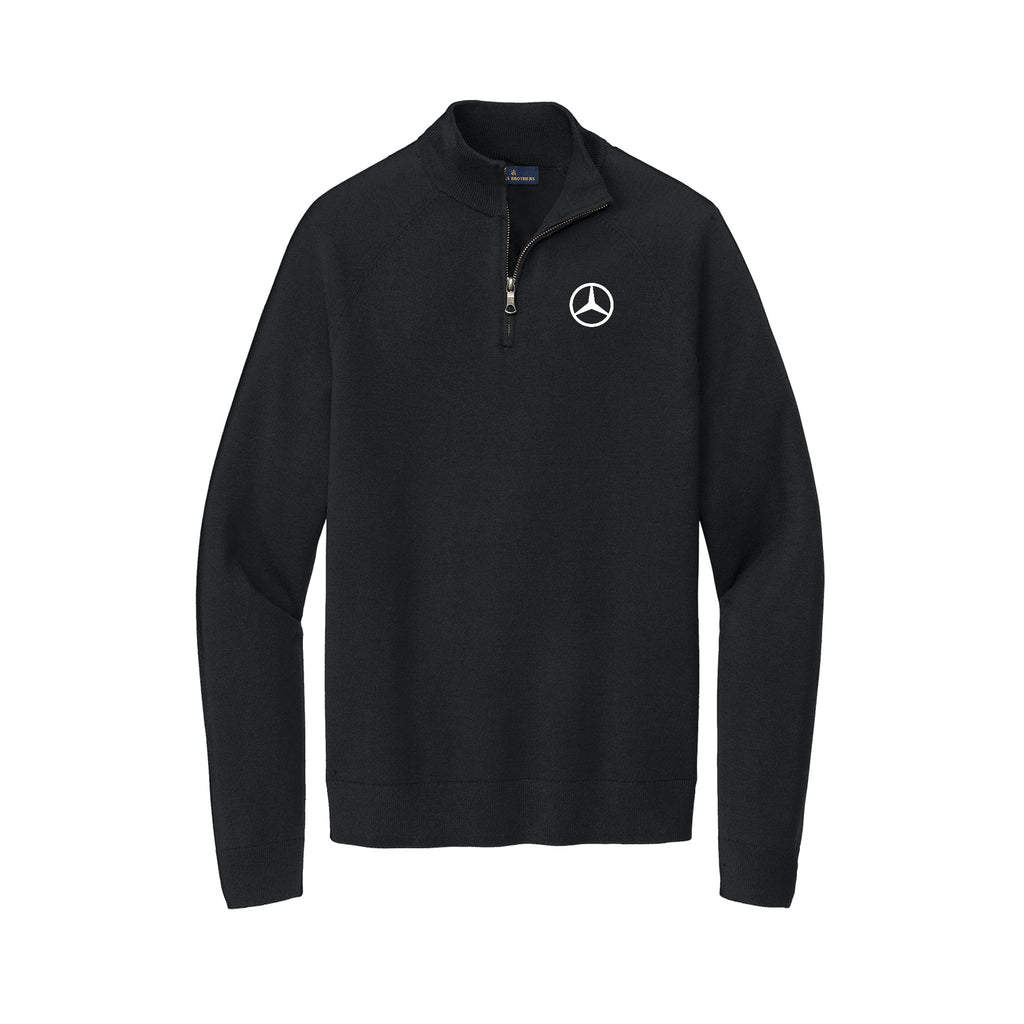 Mercedes North - Brooks Brothers® Cotton Stretch 1/4-Zip Sweater