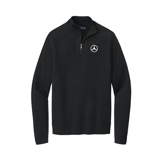 Mercedes North - Brooks Brothers® Cotton Stretch 1/4-Zip Sweater