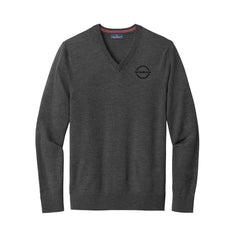 Gray Daniels Auto Family - Brooks Brothers® Washable Merino V-Neck Sweater