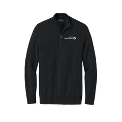 Plastic Resources - Brooks Brothers® Washable Merino Birdseye 1/4-Zip Sweater