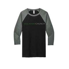 Discovery Church - BELLA+CANVAS ® Unisex 3/4-Sleeve Baseball Tee