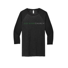 Discovery Church - BELLA+CANVAS ® Unisex 3/4-Sleeve Baseball Tee