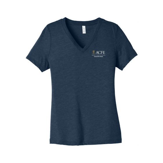 ACFE - BELLA+CANVAS® Women’s Relaxed Heather CVC V-Neck Tee