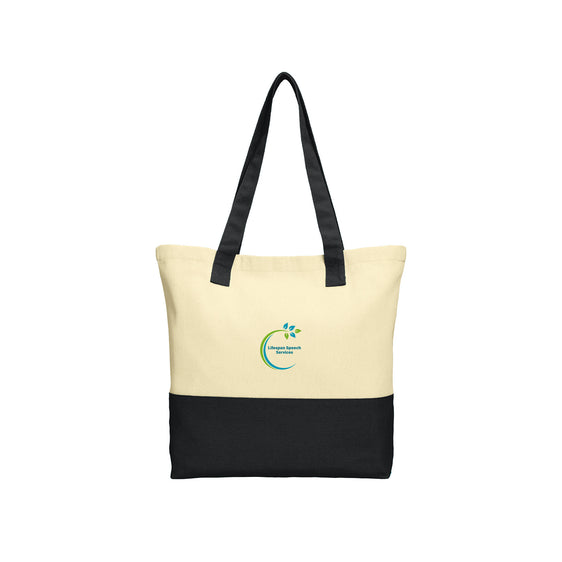Lifespan Speech - Port Authority® Colorblock Cotton Tote