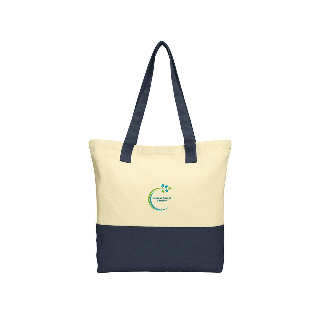 Lifespan Speech - Port Authority® Colorblock Cotton Tote