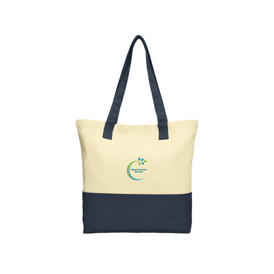 Lifespan Speech - Port Authority® Colorblock Cotton Tote