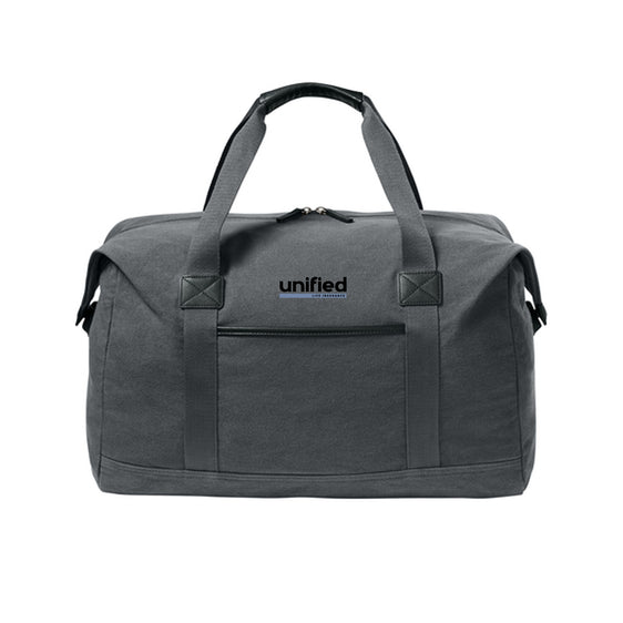 Unified Life Insurance - Port Authority® Washed Canvas Duffel