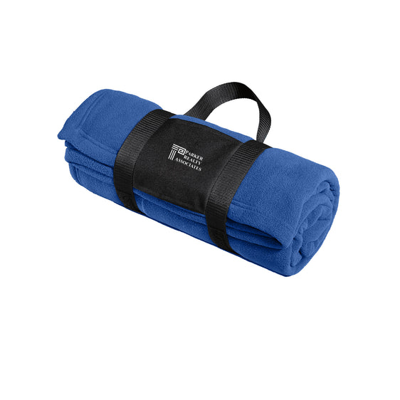 Parker Realty Associates - Port Authority® Fleece Blanket with Carrying Strap