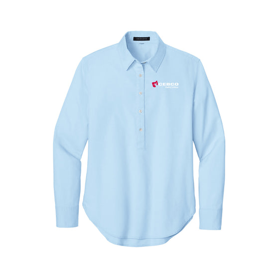 CEBCO - Mercer+Mettle® Women’s Long Sleeve Modern Oxford Shirt