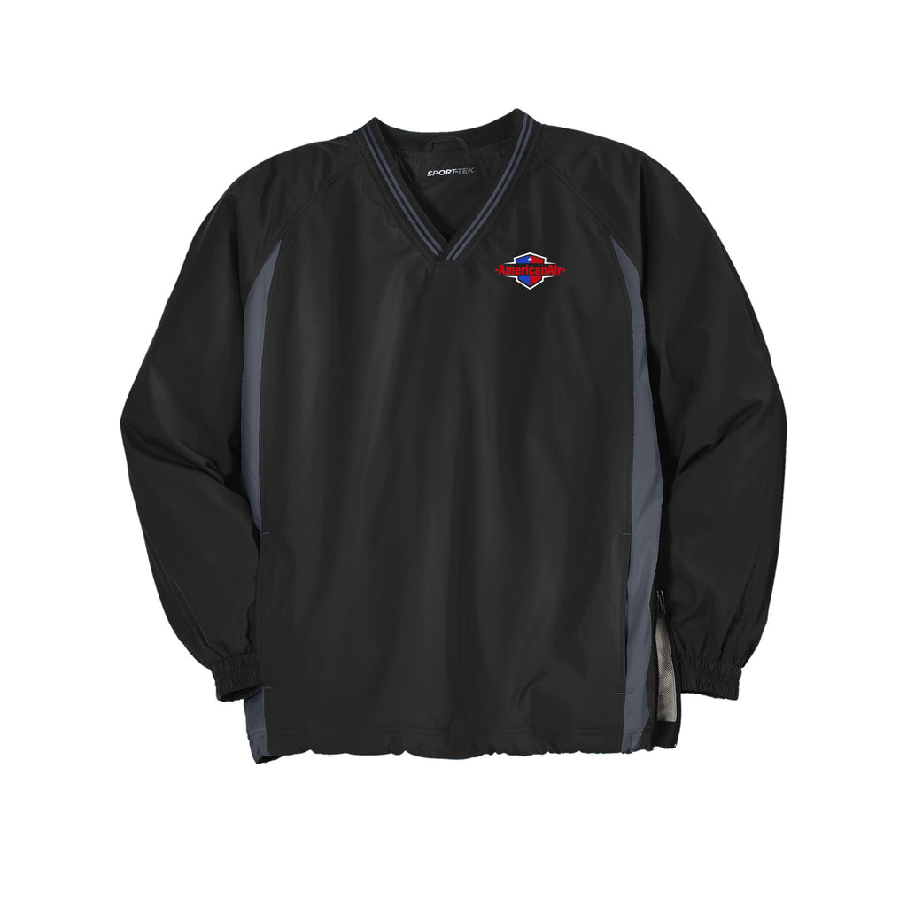 American Air - Sport-Tek® Tipped V-Neck Raglan Wind Shirt