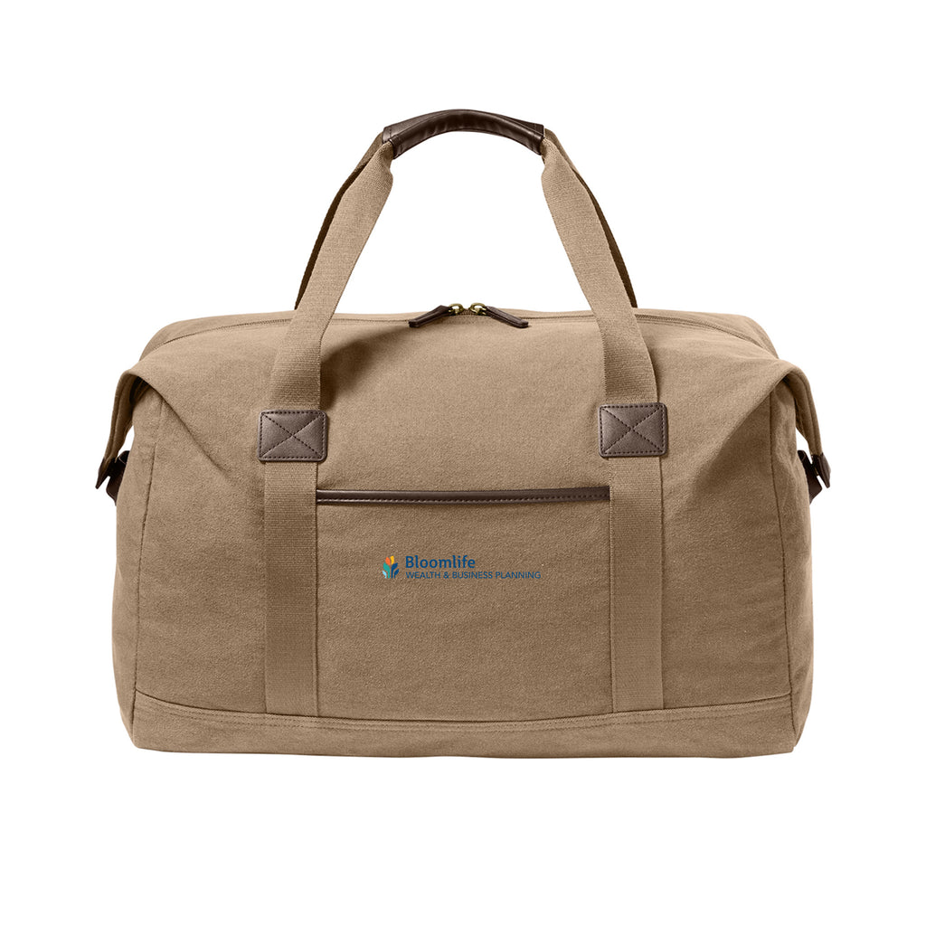 Bloom Life Wealth & Business Planning - Port Authority® Washed Canvas Duffel