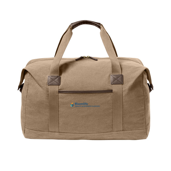 Bloom Life Wealth & Business Planning - Port Authority® Washed Canvas Duffel