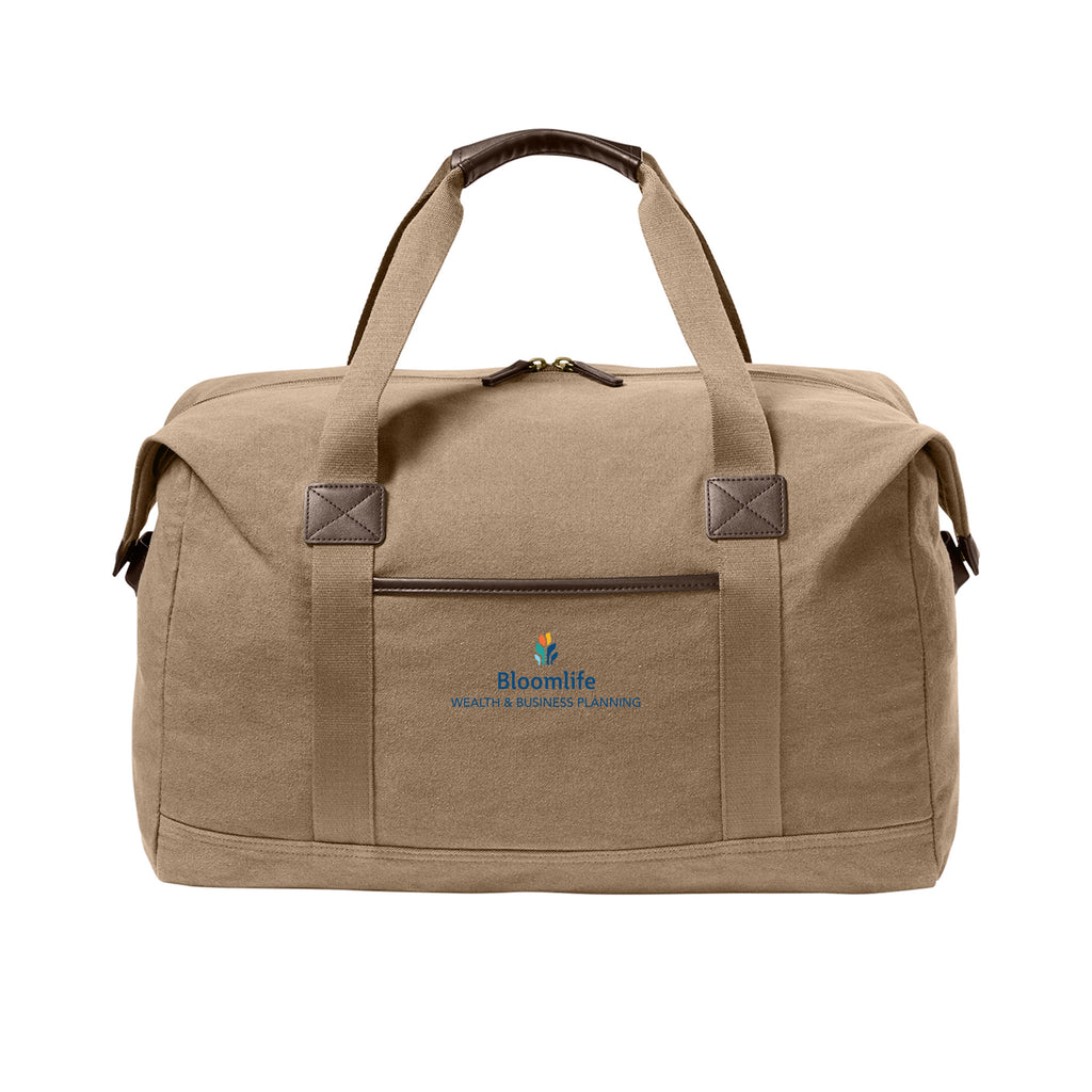 Bloom Life Wealth & Business Planning - Port Authority® Washed Canvas Duffel