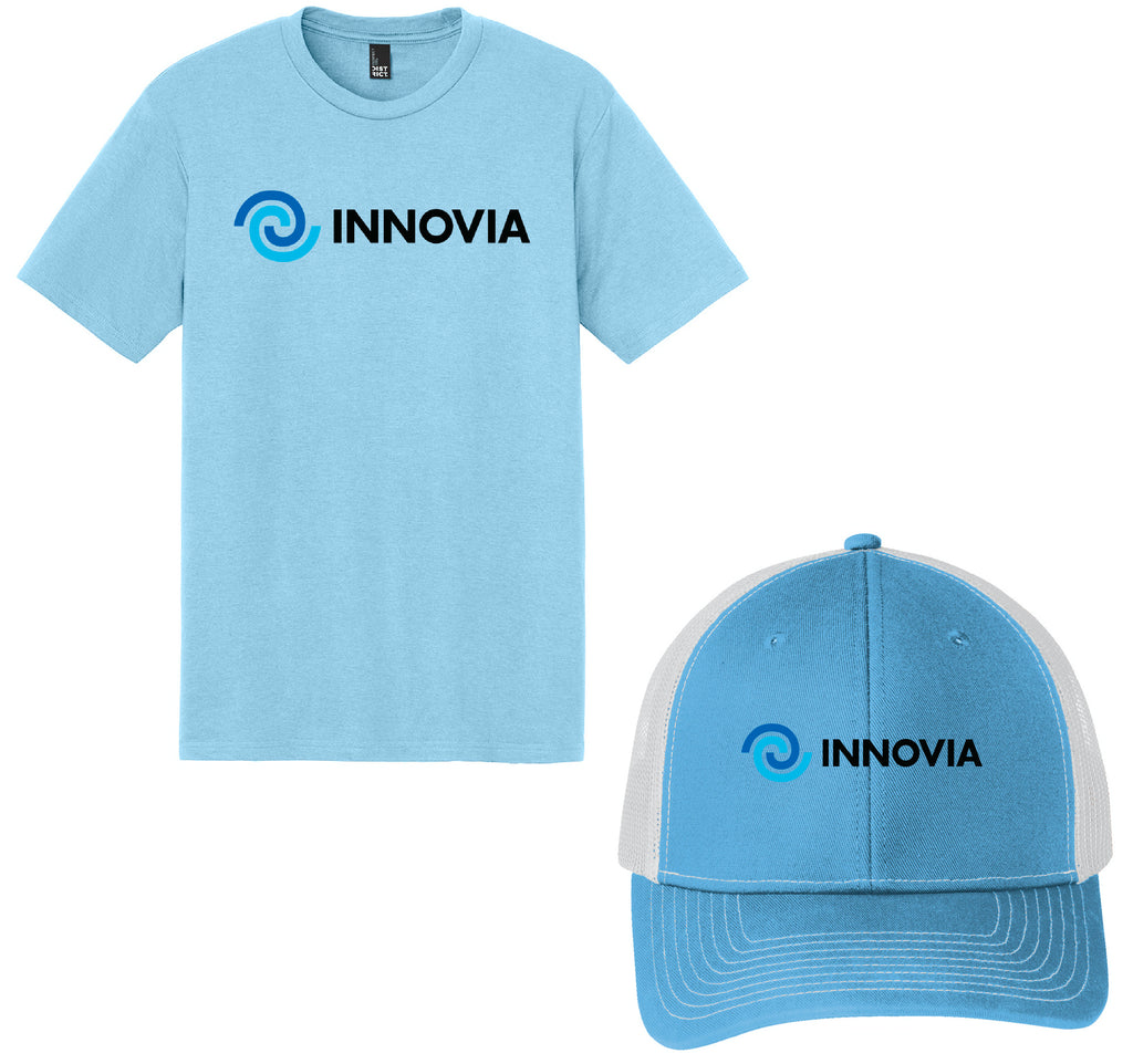 INNOVIA Holiday Shop - Port Authority® Snapback Trucker Cap & District® Perfect Tri® Tee