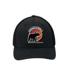 GrizzlyBird Brewing Company - Sun Logo - Port Authority® Flexfit® Mesh Back Cap