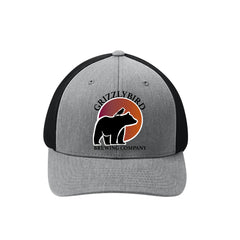 GrizzlyBird Brewing Company - Sun Logo - Port Authority® Flexfit® Mesh Back Cap