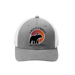 GrizzlyBird Brewing Company - Sun Logo - Port Authority® Flexfit® Mesh Back Cap