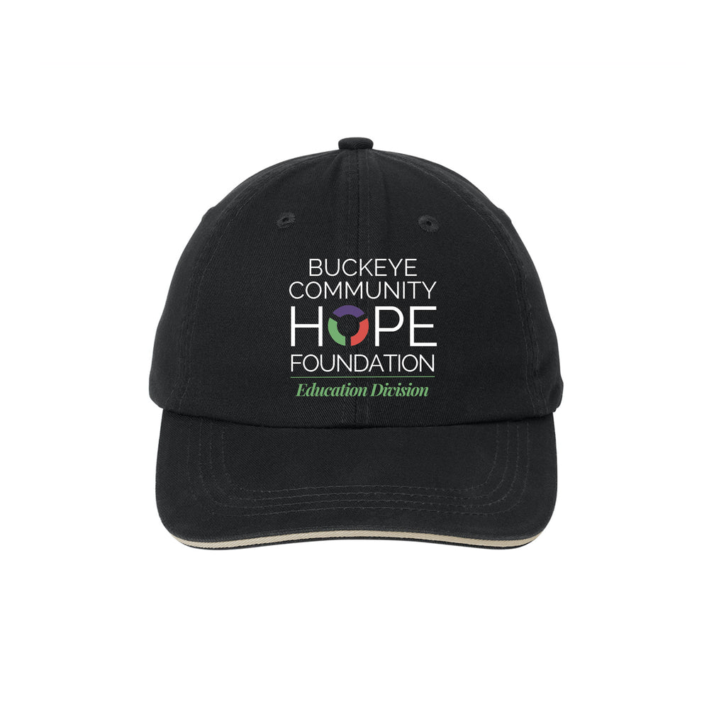 Buckeye Community Hope - Port Authority® Sandwich Bill Cap with Striped Closure