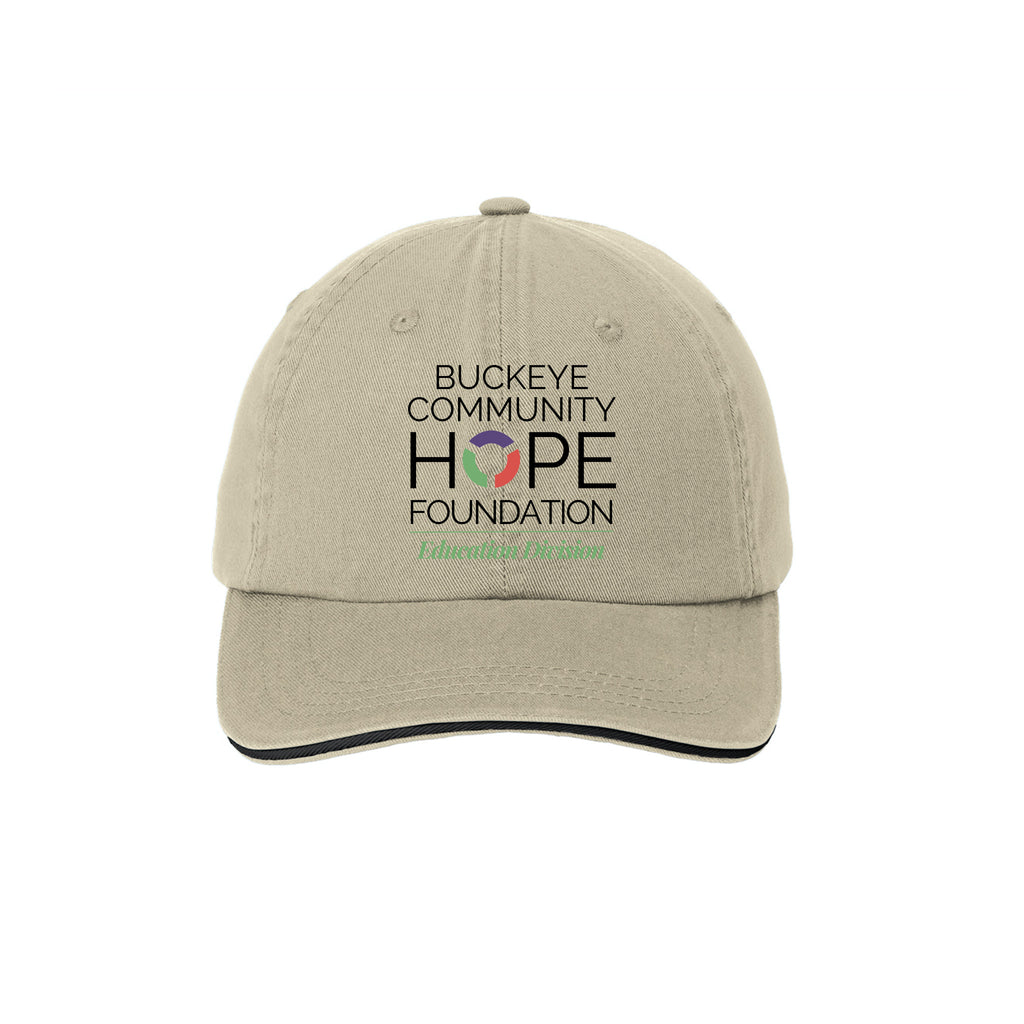 Buckeye Community Hope - Port Authority® Sandwich Bill Cap with Striped Closure