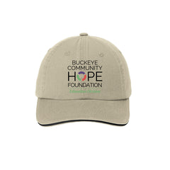 Buckeye Community Hope - Port Authority® Sandwich Bill Cap with Striped Closure
