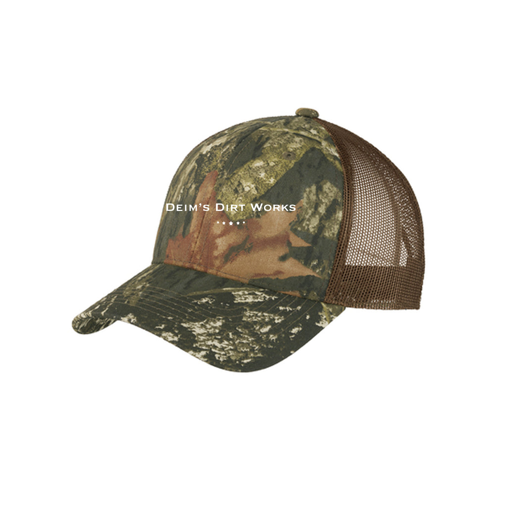 Deim's Dirt Works - Port Authority® Structured Camouflage Mesh Back Cap