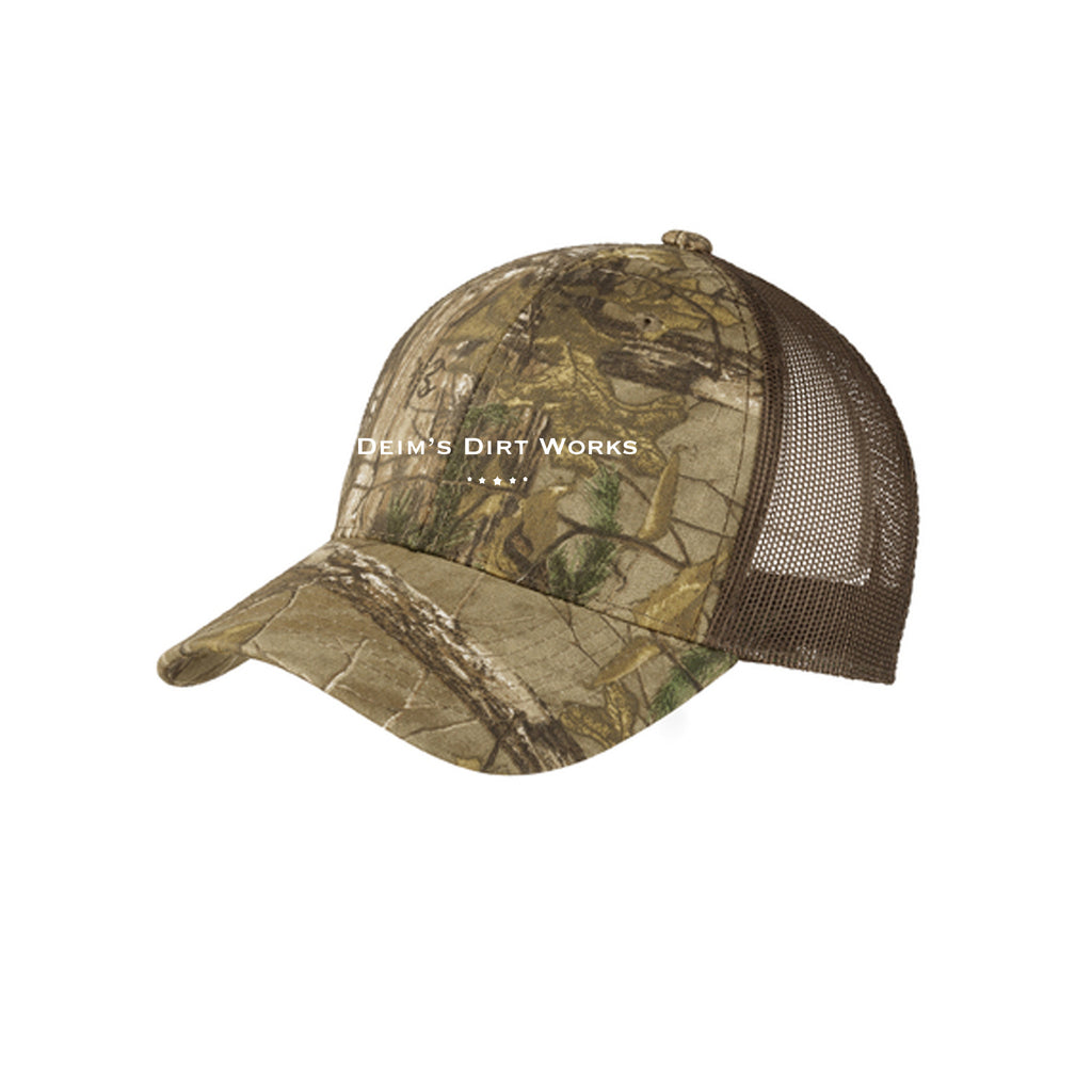 Deim's Dirt Works - Port Authority® Structured Camouflage Mesh Back Cap