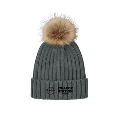College Station Nissan - Port Authority® Faux Fur Pom Beanie