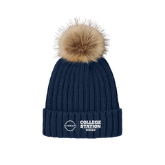 College Station Nissan - Port Authority® Faux Fur Pom Beanie