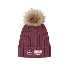 College Station Nissan - Port Authority® Faux Fur Pom Beanie