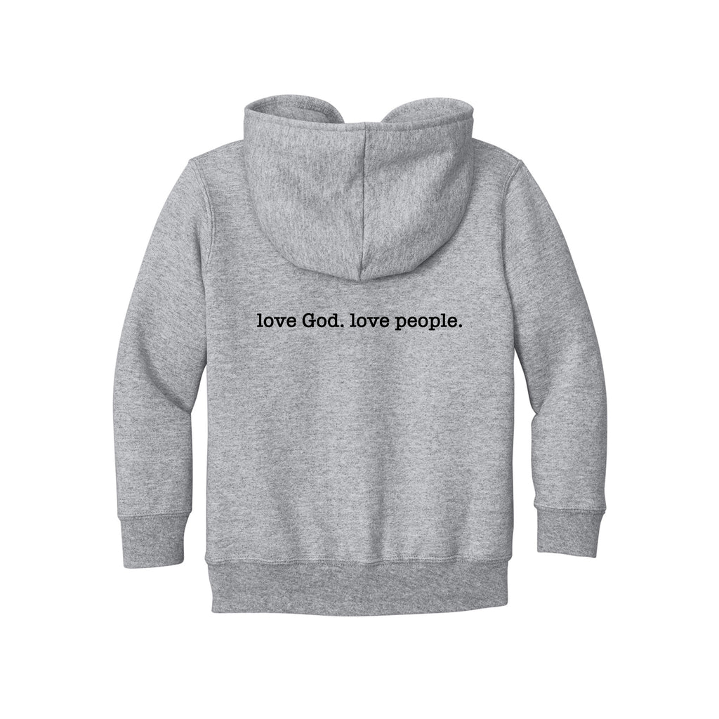 New Way - Port & Co™ Toddler Core Fleece Full-Zip Hooded Sweatshirt