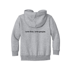 New Way - Port & Co™ Toddler Core Fleece Full-Zip Hooded Sweatshirt
