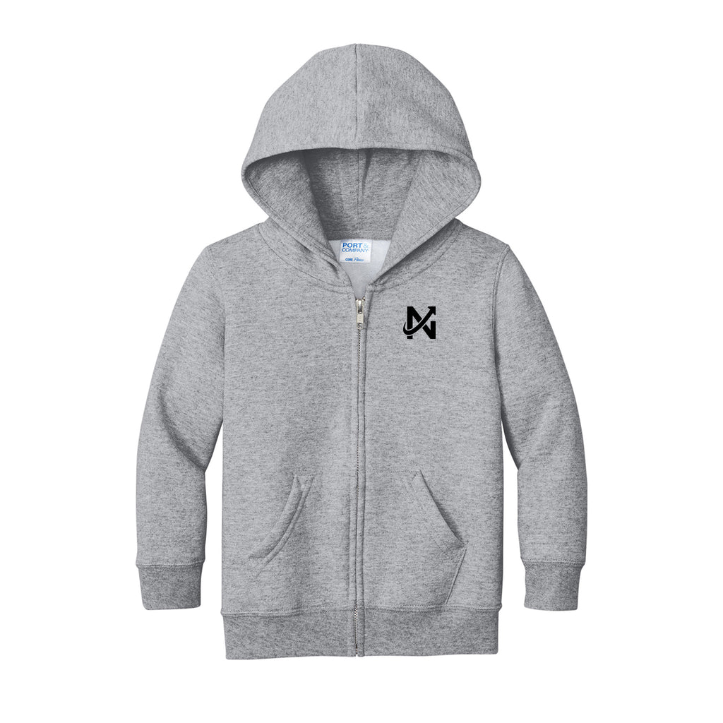 New Way - Port & Co™ Toddler Core Fleece Full-Zip Hooded Sweatshirt