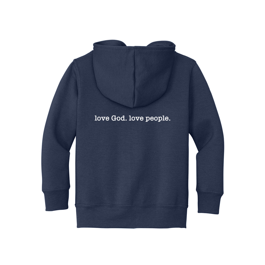 New Way - Port & Co™ Toddler Core Fleece Full-Zip Hooded Sweatshirt