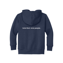 New Way - Port & Co™ Toddler Core Fleece Full-Zip Hooded Sweatshirt