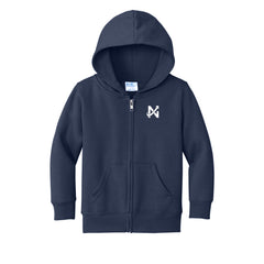 New Way - Port & Co™ Toddler Core Fleece Full-Zip Hooded Sweatshirt