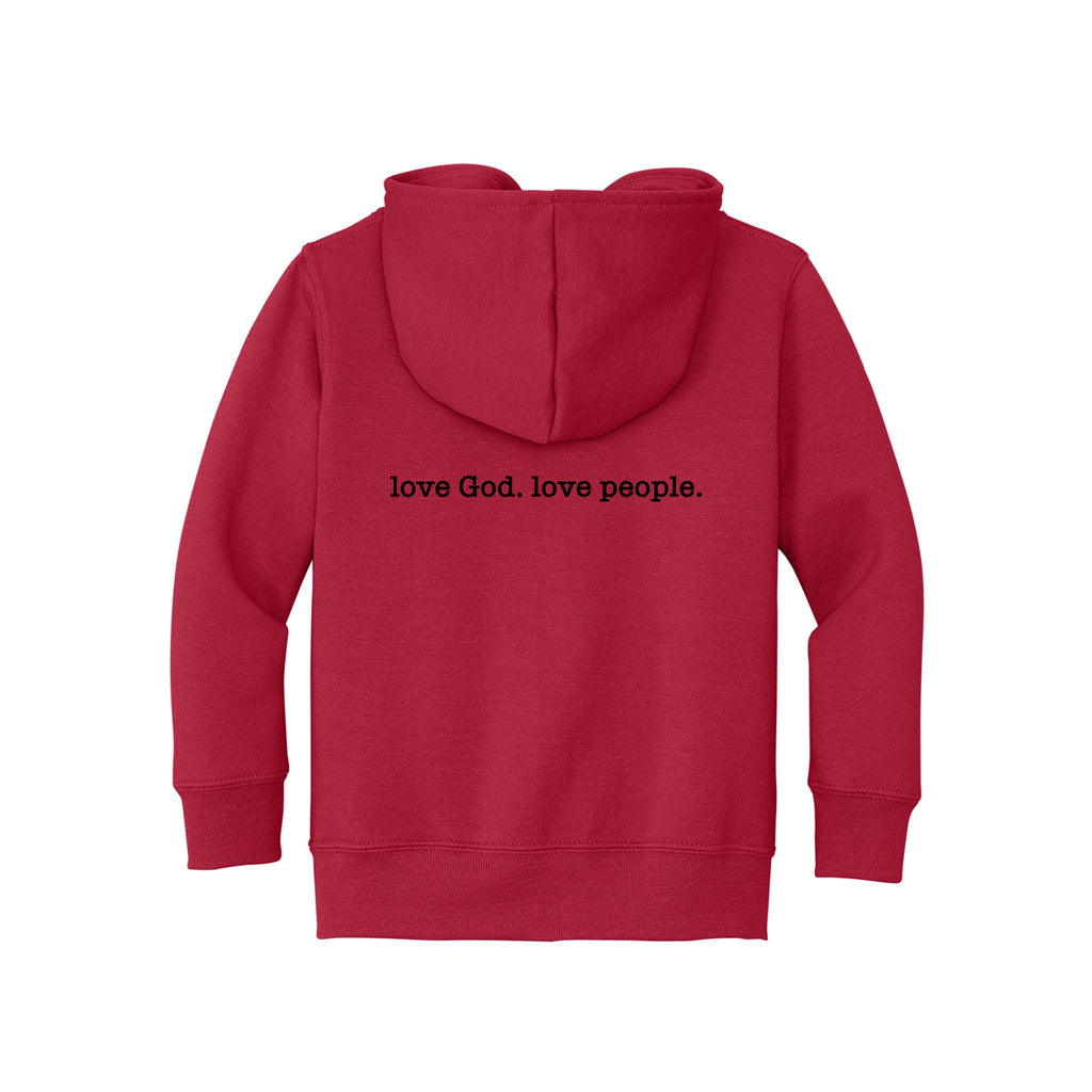 New Way - Port & Co™ Toddler Core Fleece Full-Zip Hooded Sweatshirt