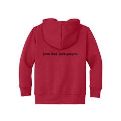 New Way - Port & Co™ Toddler Core Fleece Full-Zip Hooded Sweatshirt