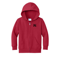New Way - Port & Co™ Toddler Core Fleece Full-Zip Hooded Sweatshirt
