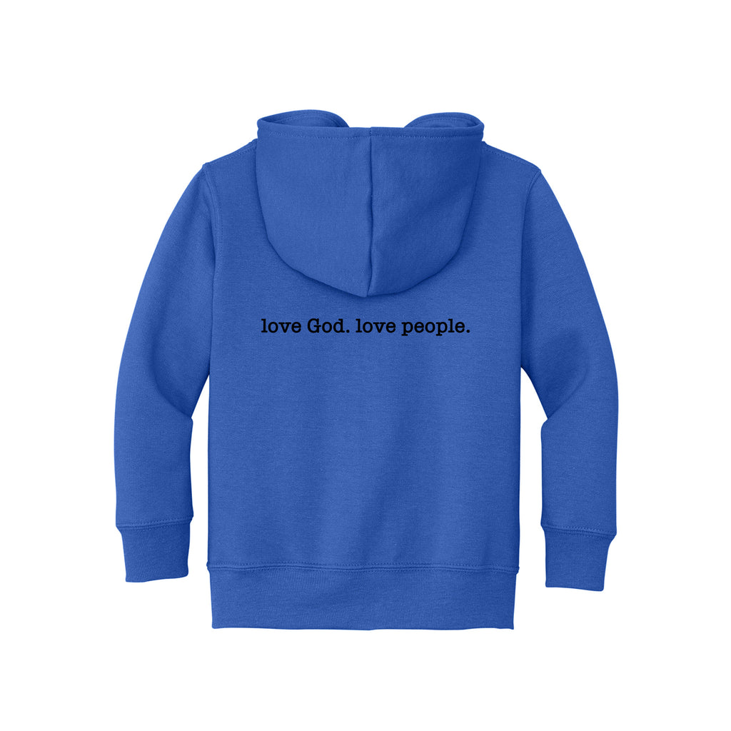 New Way - Port & Co™ Toddler Core Fleece Full-Zip Hooded Sweatshirt