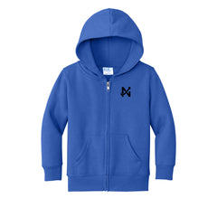 New Way - Port & Co™ Toddler Core Fleece Full-Zip Hooded Sweatshirt