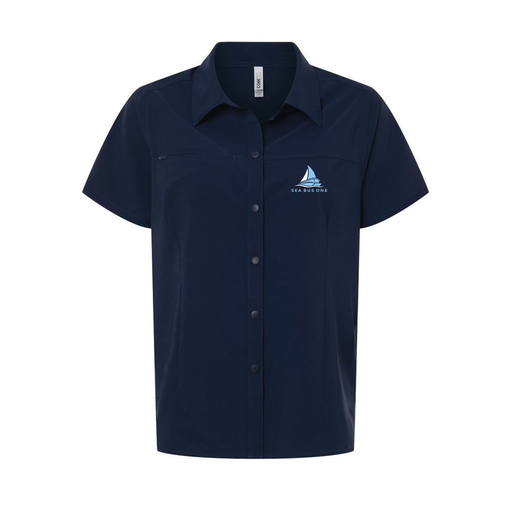 Sea Bus One - Women's UltraUVP Shoreline Short Sleeve Staff Shirt