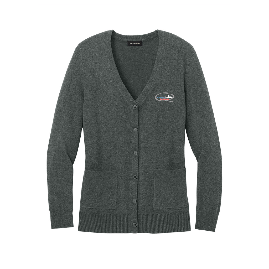 Queen City Laundry - Port Authority® Women’s Easy Care Button-Up Cardigan Sweater
