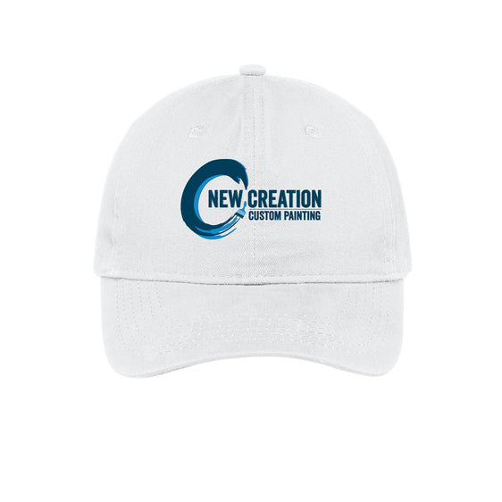 New Creation Painting - Port & Company® - Brushed Twill Low Profile Cap