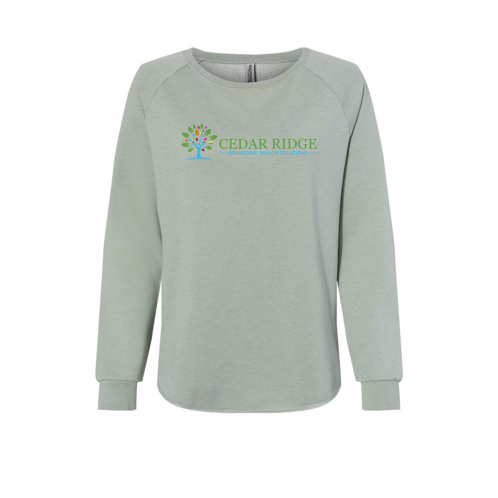 Cedar Ridge - Independent Trading Co. - Women's California Wave Wash Crewneck Sweatshirt