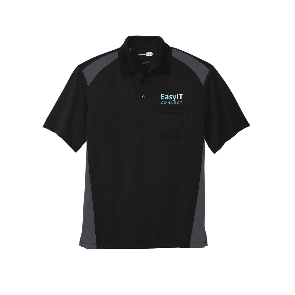 Easy IT - CornerStone® Select Snag-Proof Two Way Colorblock Pocket Polo