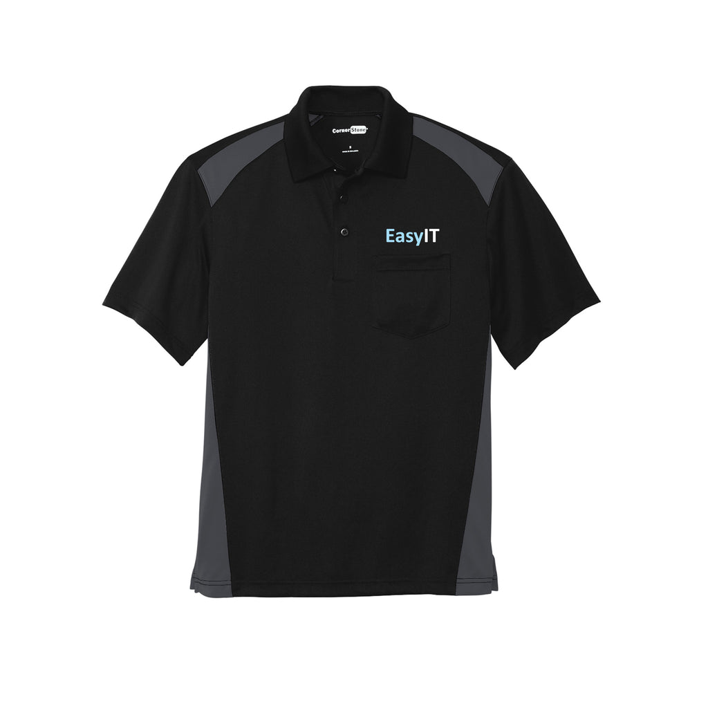 Easy IT - CornerStone® Select Snag-Proof Two Way Colorblock Pocket Polo